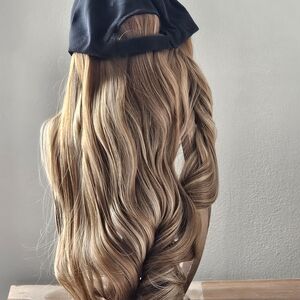 Stylish Brown Hair Extension with Black Cap